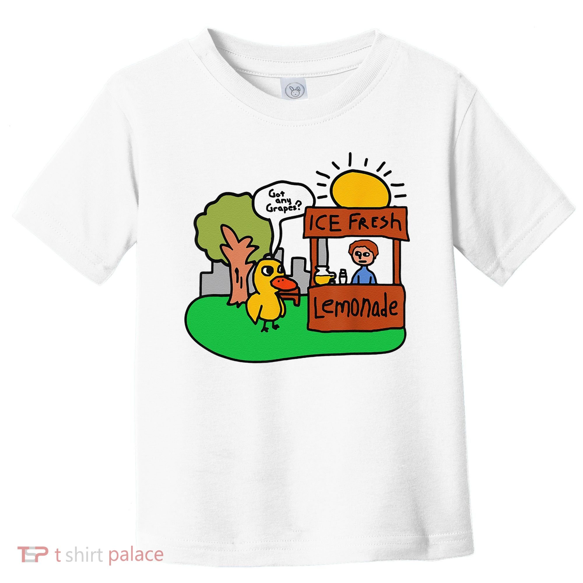 Ice Fresh Lemonade Got Any Grapes Duck Funny Gift Toddler T-Shirt