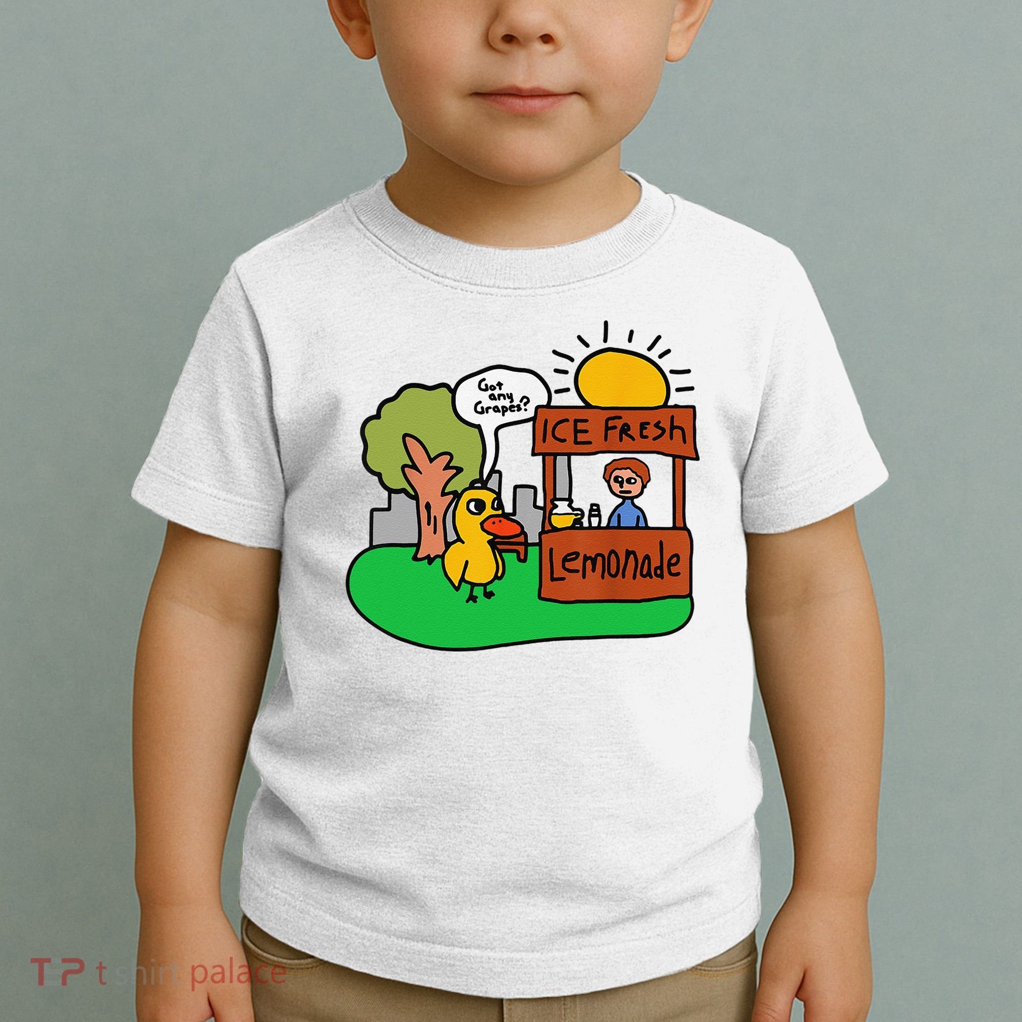 Ice Fresh Lemonade Got Any Grapes Duck Funny Gift Toddler T-Shirt