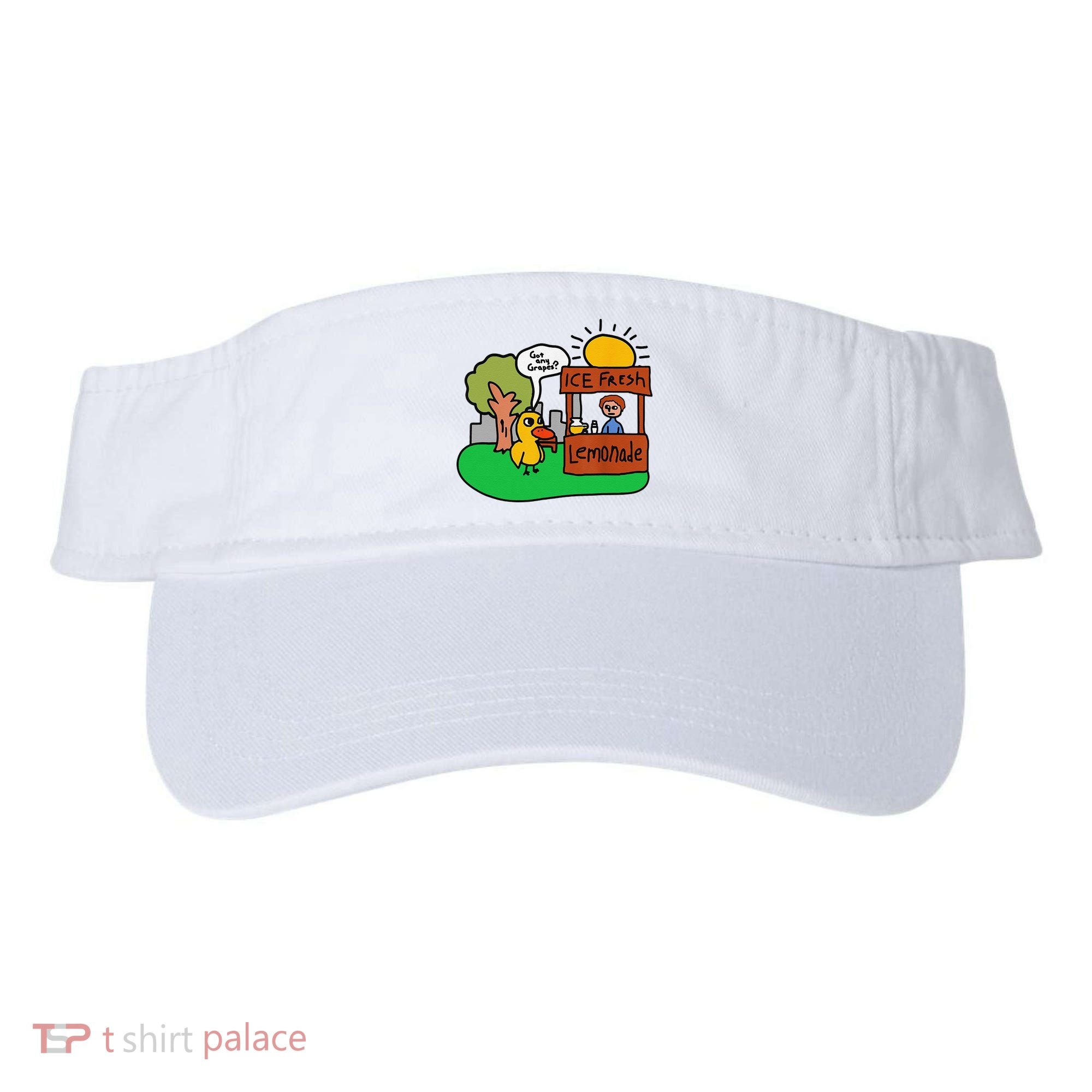 Ice Fresh Lemonade Got Any Grapes Duck Funny Gift Visor