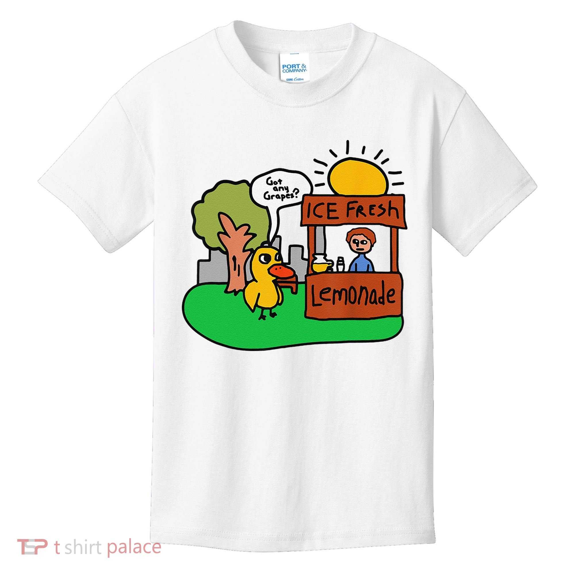 Ice Fresh Lemonade Got Any Grapes Duck Funny Gift Kids T-Shirt