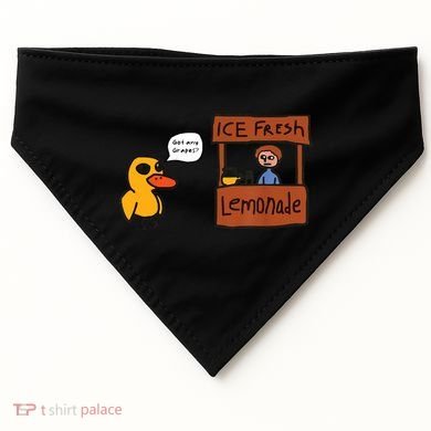 Ice Fresh Lemonade Got Any Grapes Duck Funny Ice Fresh USA-Made Doggie Bandana