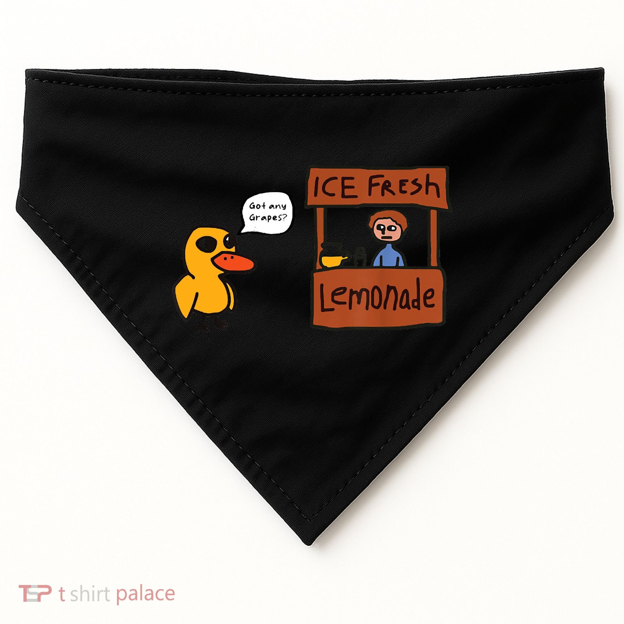 Ice Fresh Lemonade Got Any Grapes Duck Funny Ice Fresh USA-Made Doggie Bandana