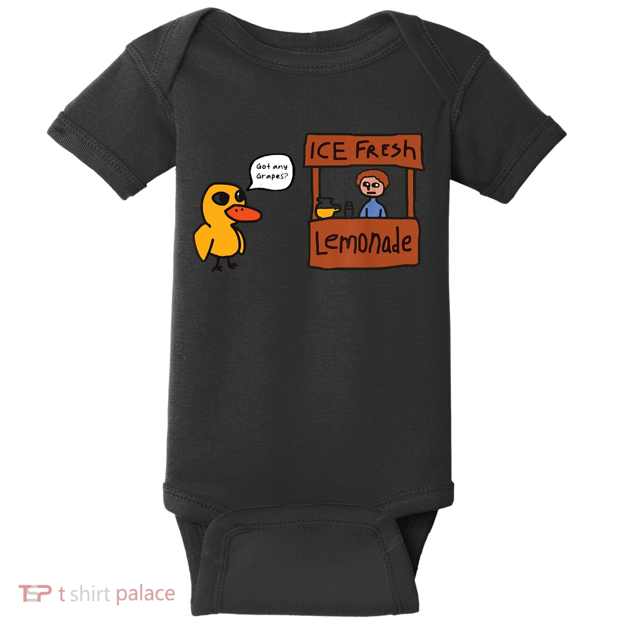 Ice Fresh Lemonade Got Any Grapes Duck Funny Ice Fresh Baby Bodysuit