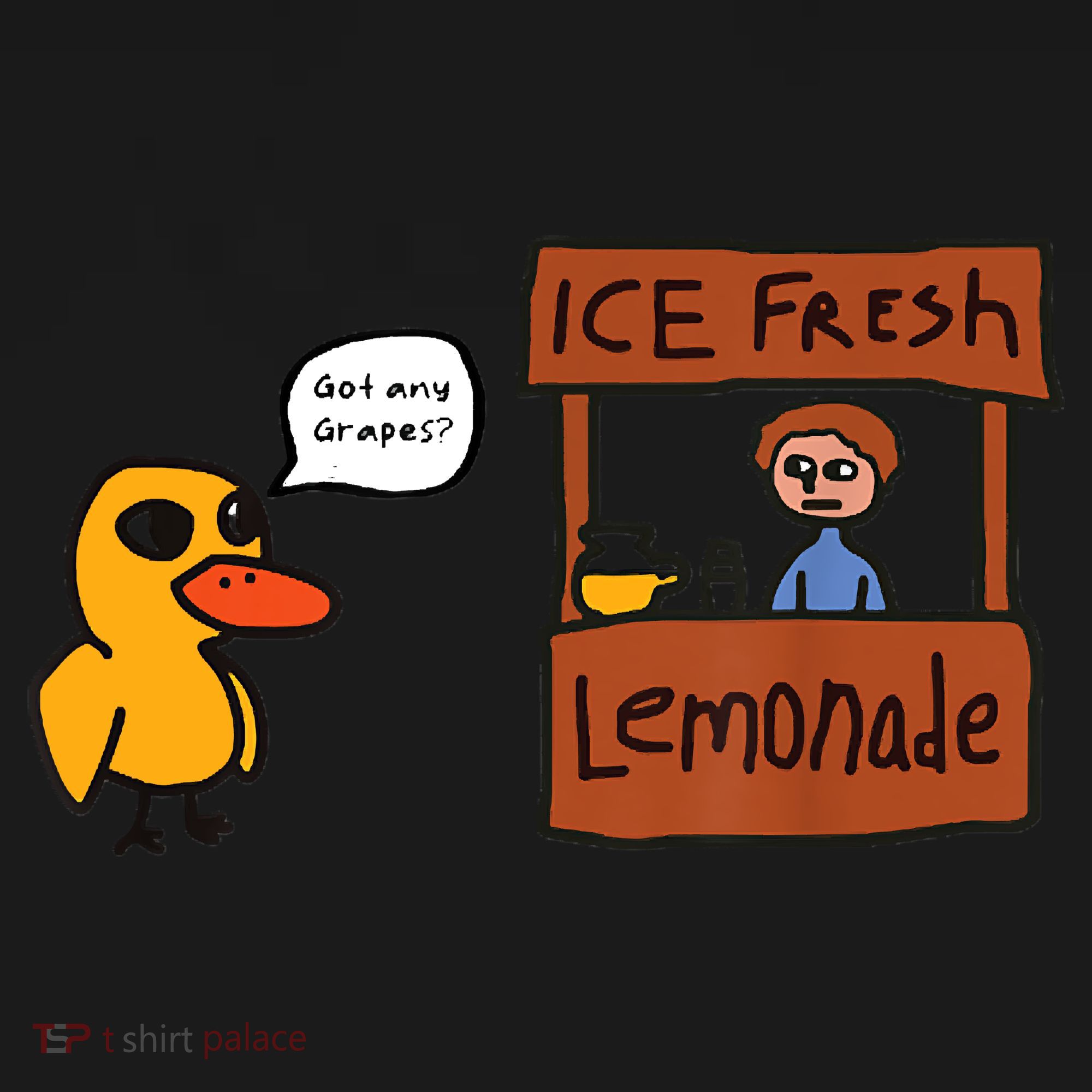 Ice Fresh Lemonade Got Any Grapes Duck Funny Ice Fresh Baby Bodysuit