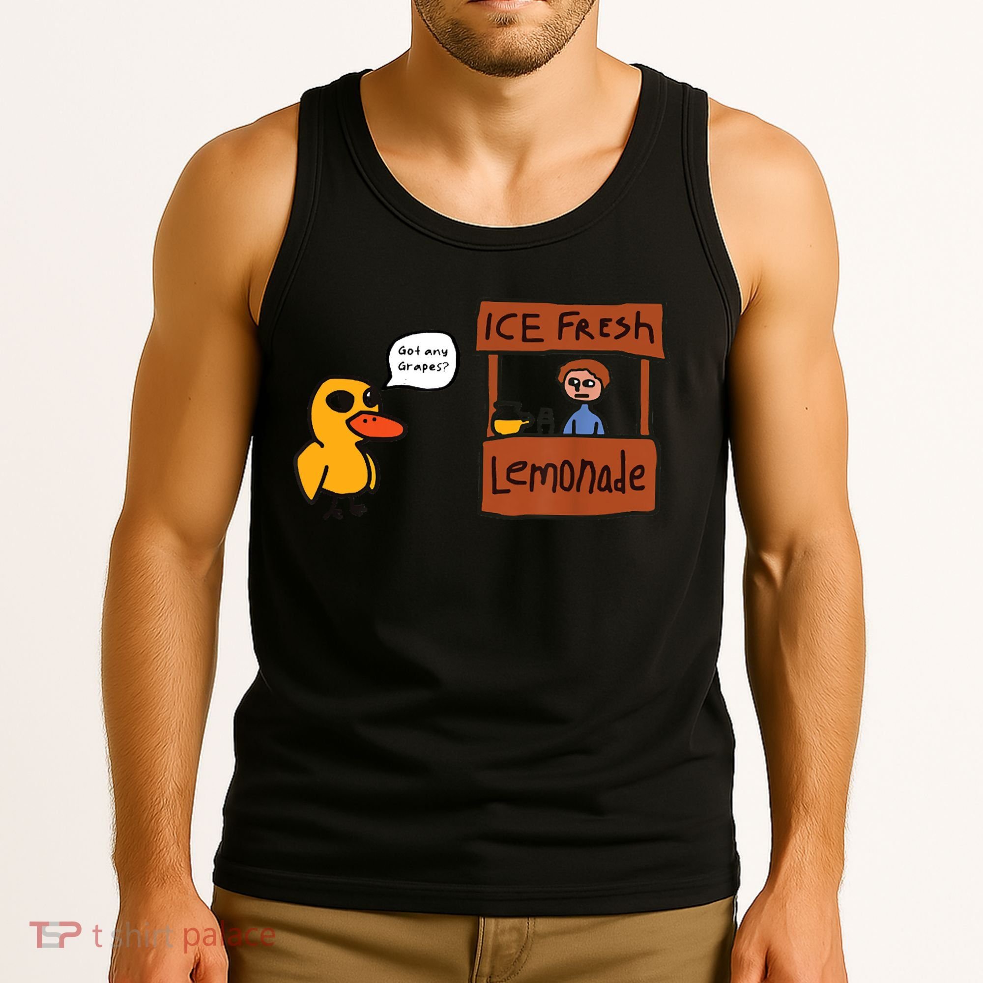 Ice Fresh Lemonade Got Any Grapes Duck Funny Ice Fresh Tank Top