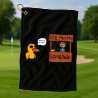 Ice Fresh Lemonade Got Any Grapes Duck Funny Ice Fresh Golf Towel thumb 1