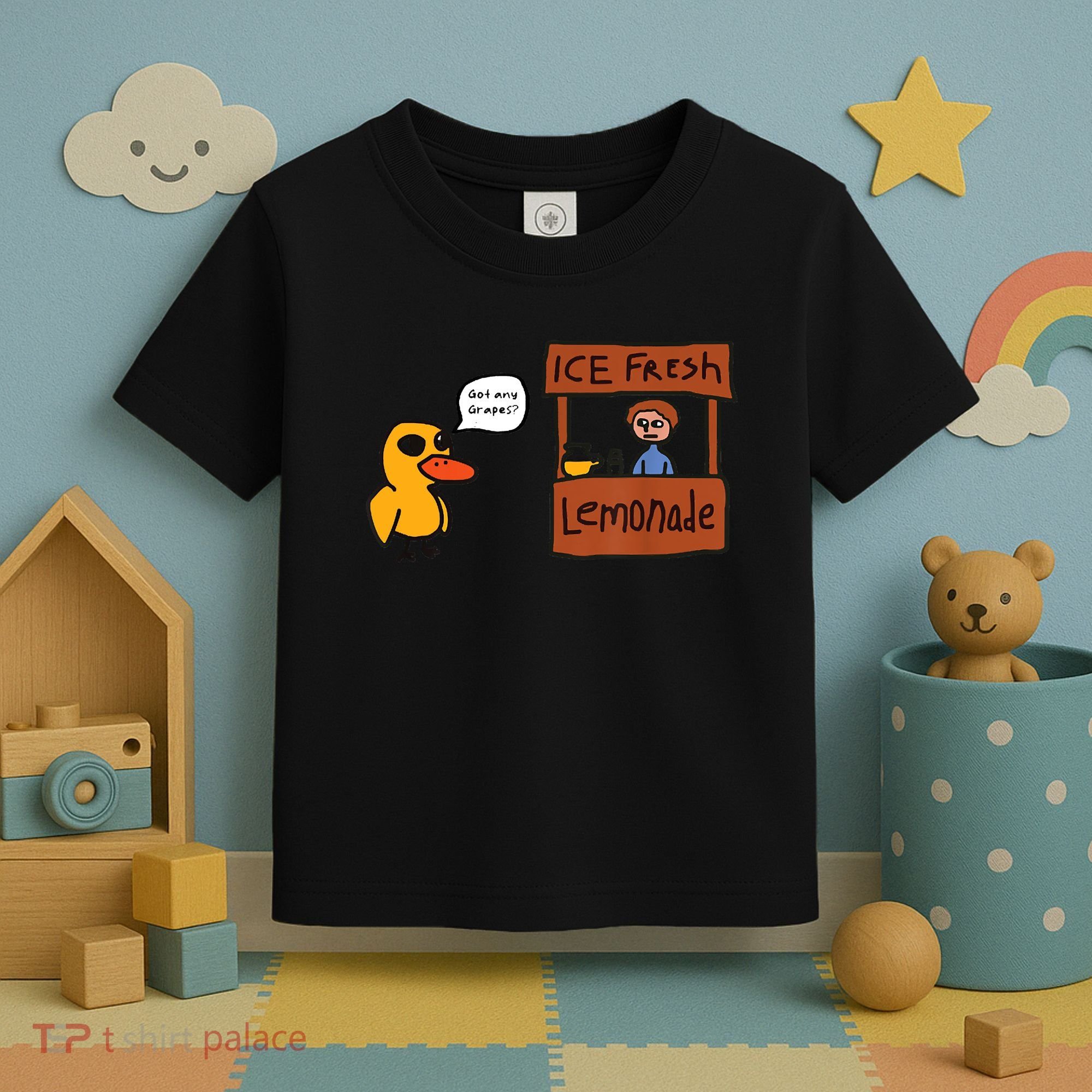 Ice Fresh Lemonade Got Any Grapes Duck Funny Ice Fresh Toddler T-Shirt