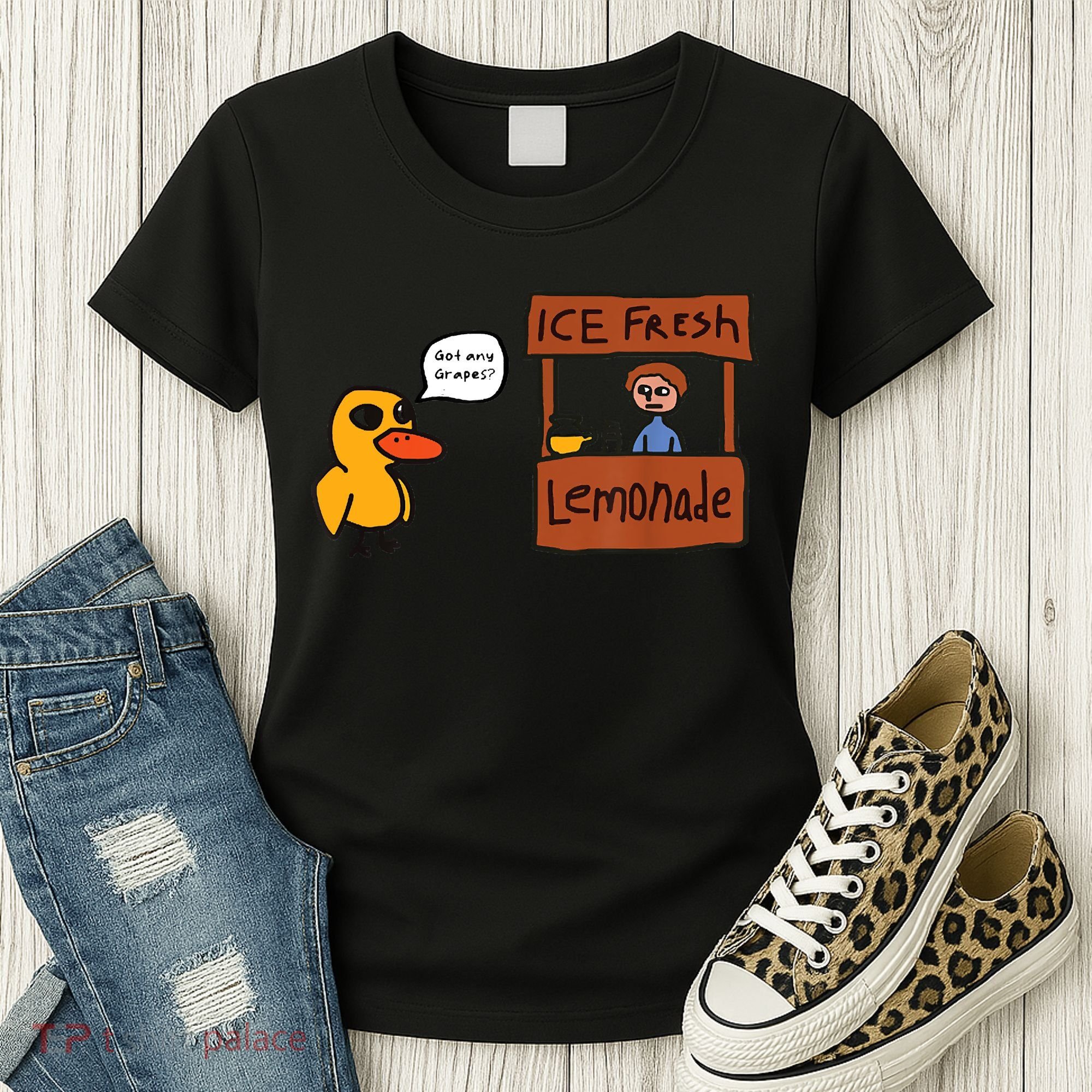 Ice Fresh Lemonade Got Any Grapes Duck Funny Ice Fresh Women's T-Shirt