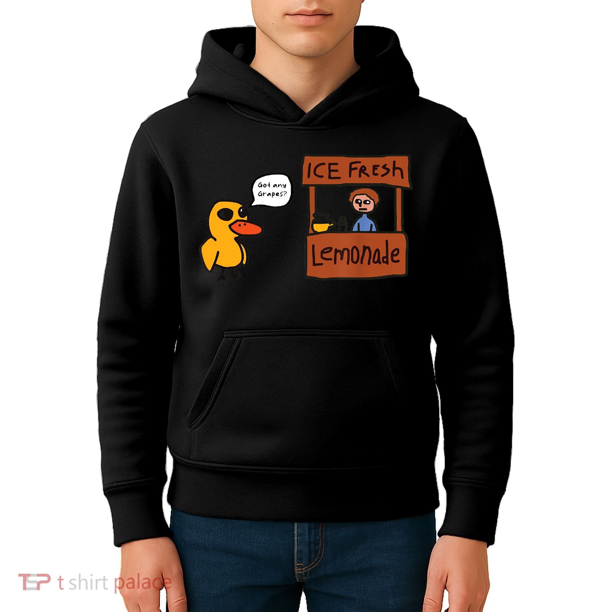 Ice Fresh Lemonade Got Any Grapes Duck Funny Ice Fresh Kids Hoodie