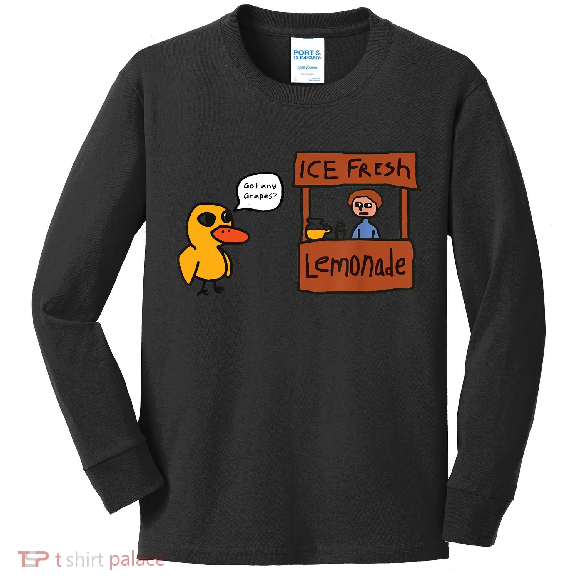 Ice Fresh Lemonade Got Any Grapes Duck Funny Ice Fresh Kids Long Sleeve Shirt