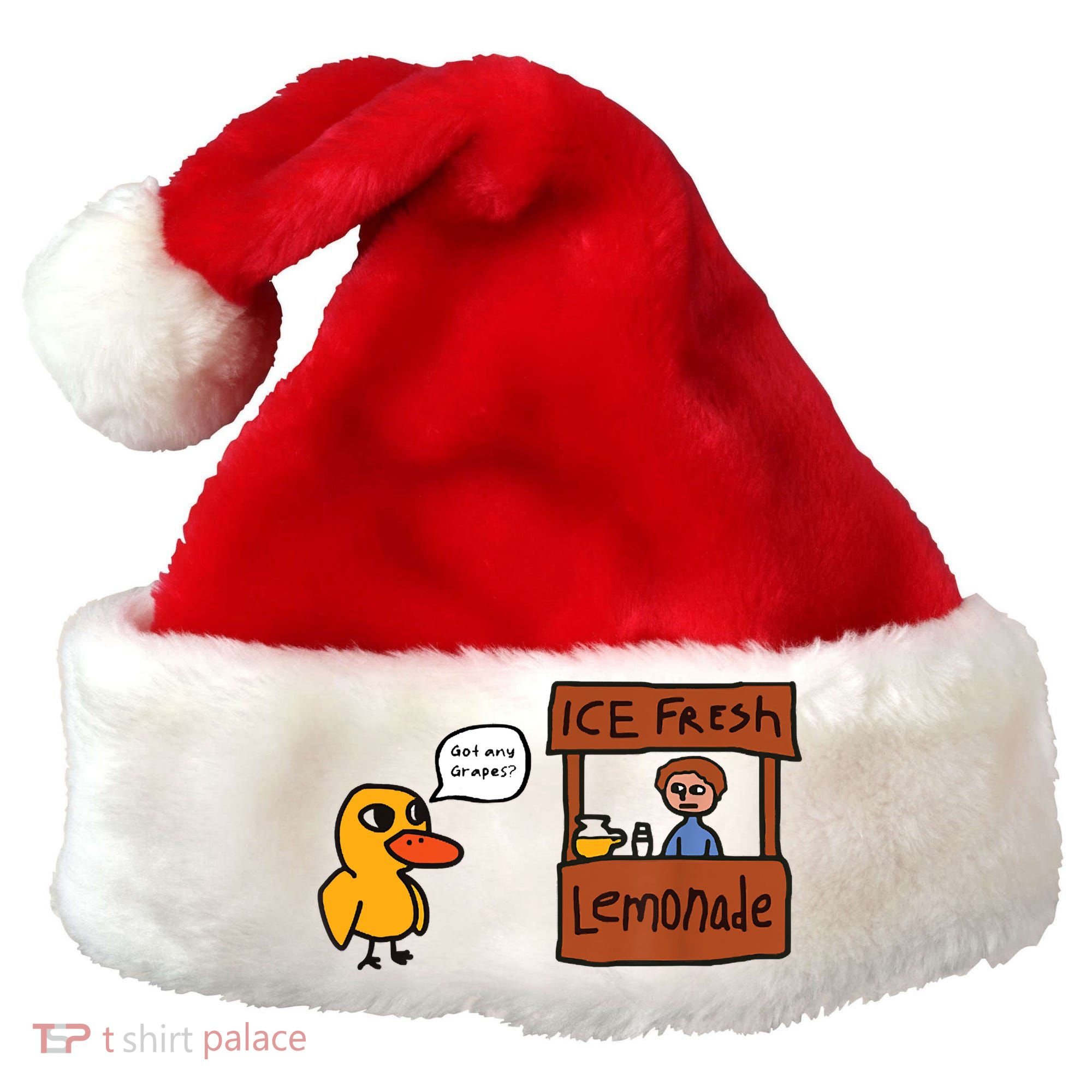 Ice Fresh Lemonade Got Any Grapes Duck Funny Ice Fresh Santa Hat