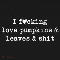 I Fucking Love Pumpkins Leaves And Shit Funny Women's Hoodie thumb 2