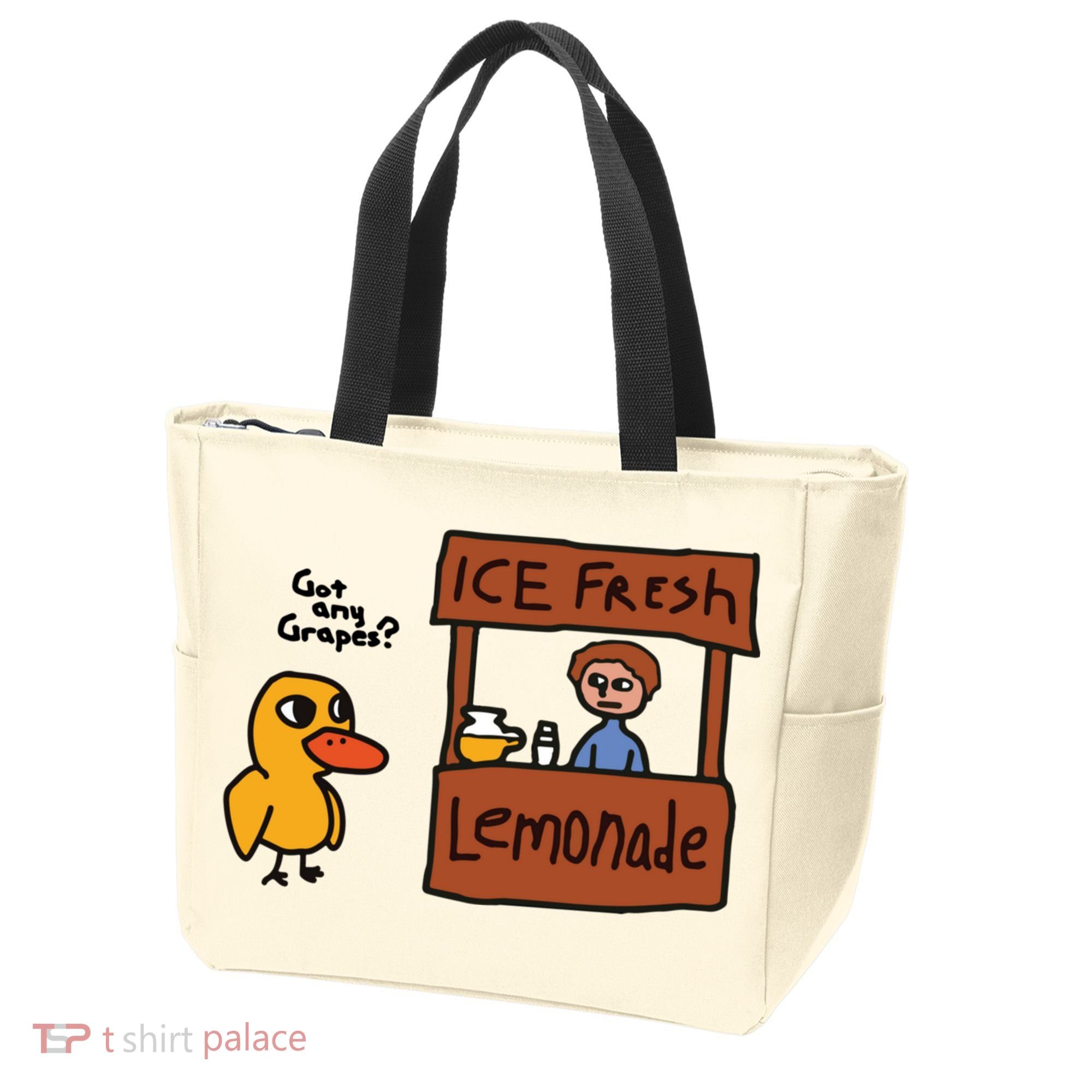 Ice Fresh Lemonade Got Any Grapes Duck Funny Ice Fresh Tote Bag