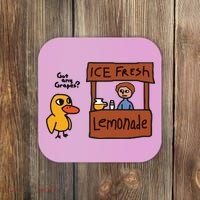 Ice Fresh Lemonade Got Any Grapes Duck Funny Ice Fresh Coaster thumb 0