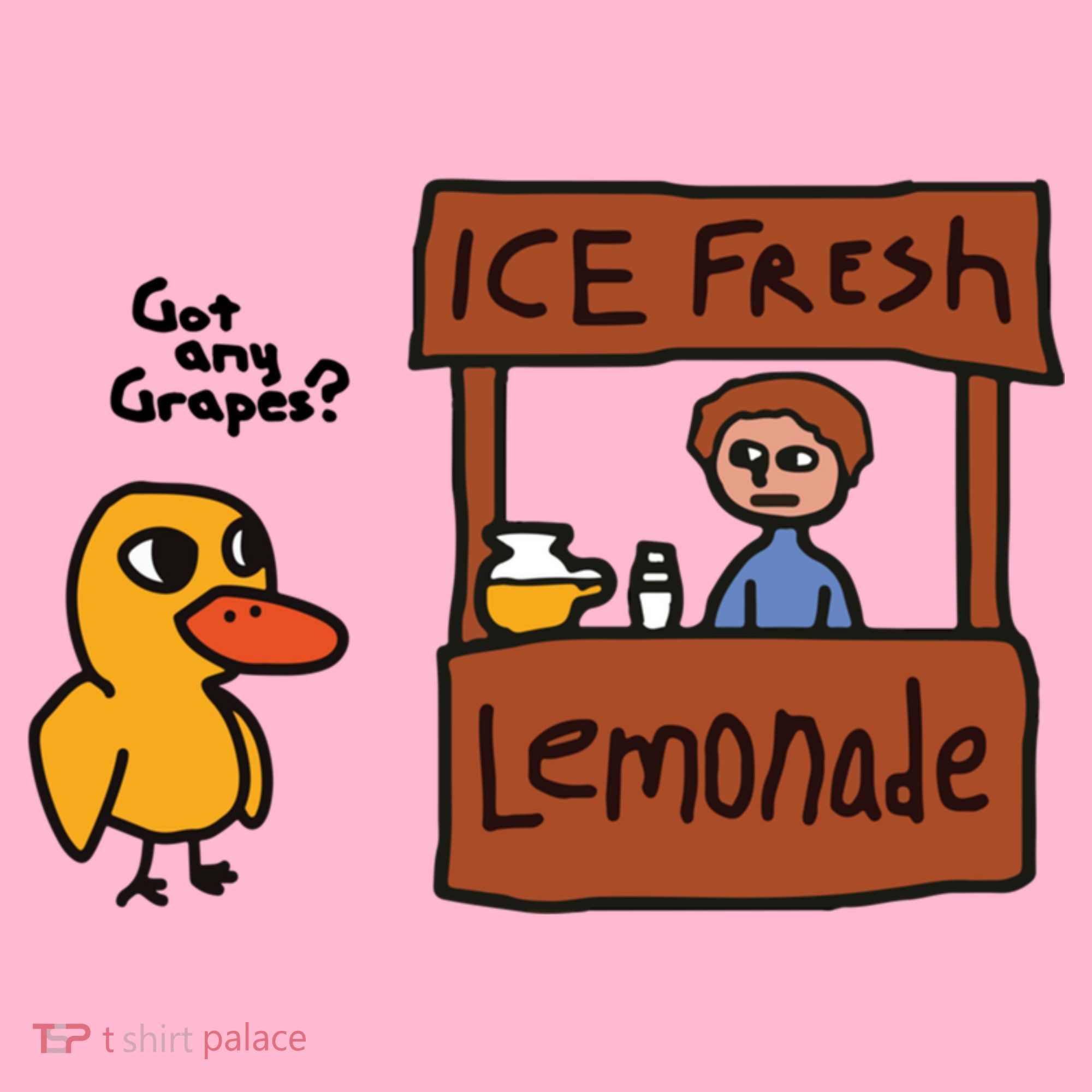 Ice Fresh Lemonade Got Any Grapes Duck Funny Ice Fresh Coaster