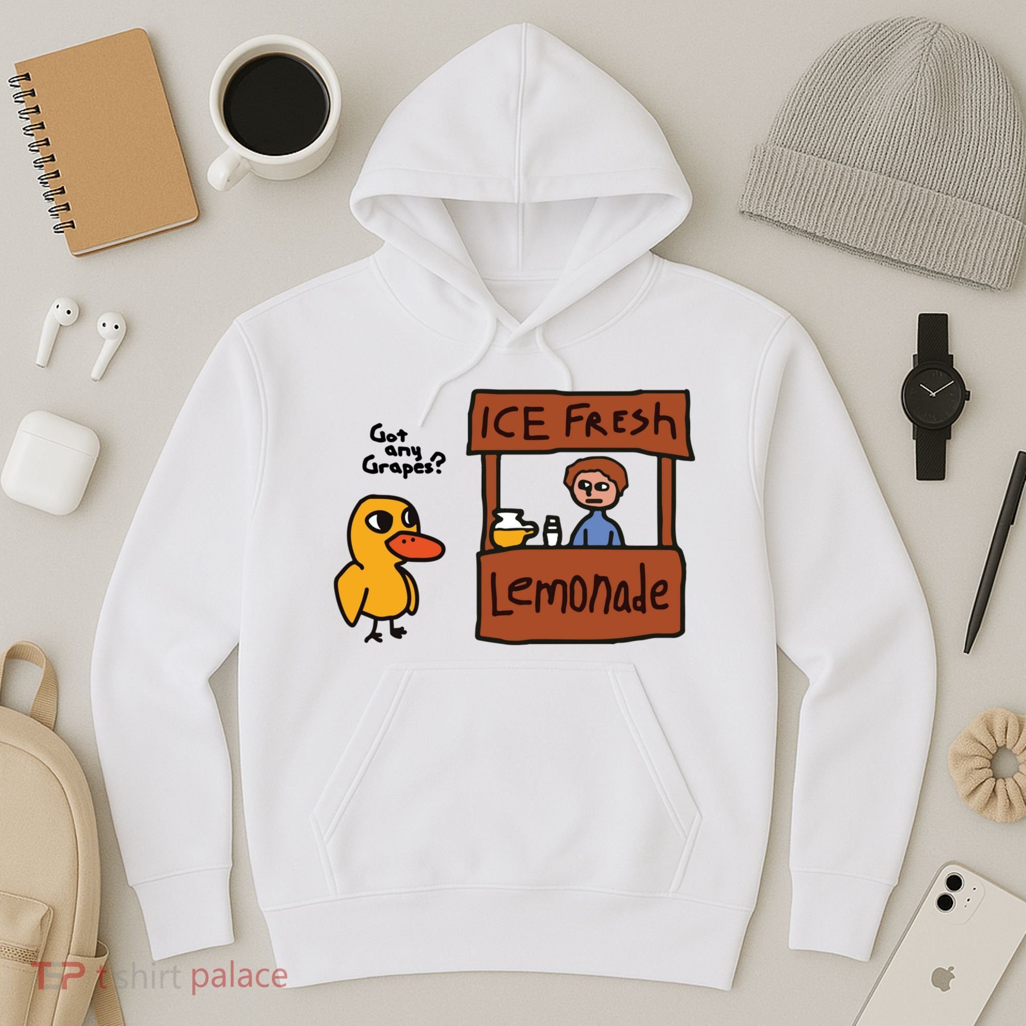 Ice Fresh Lemonade Got Any Grapes Duck Funny Ice Fresh Hoodie