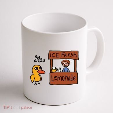 Ice Fresh Lemonade Got Any Grapes Duck Funny Ice Fresh Coffee Mug back