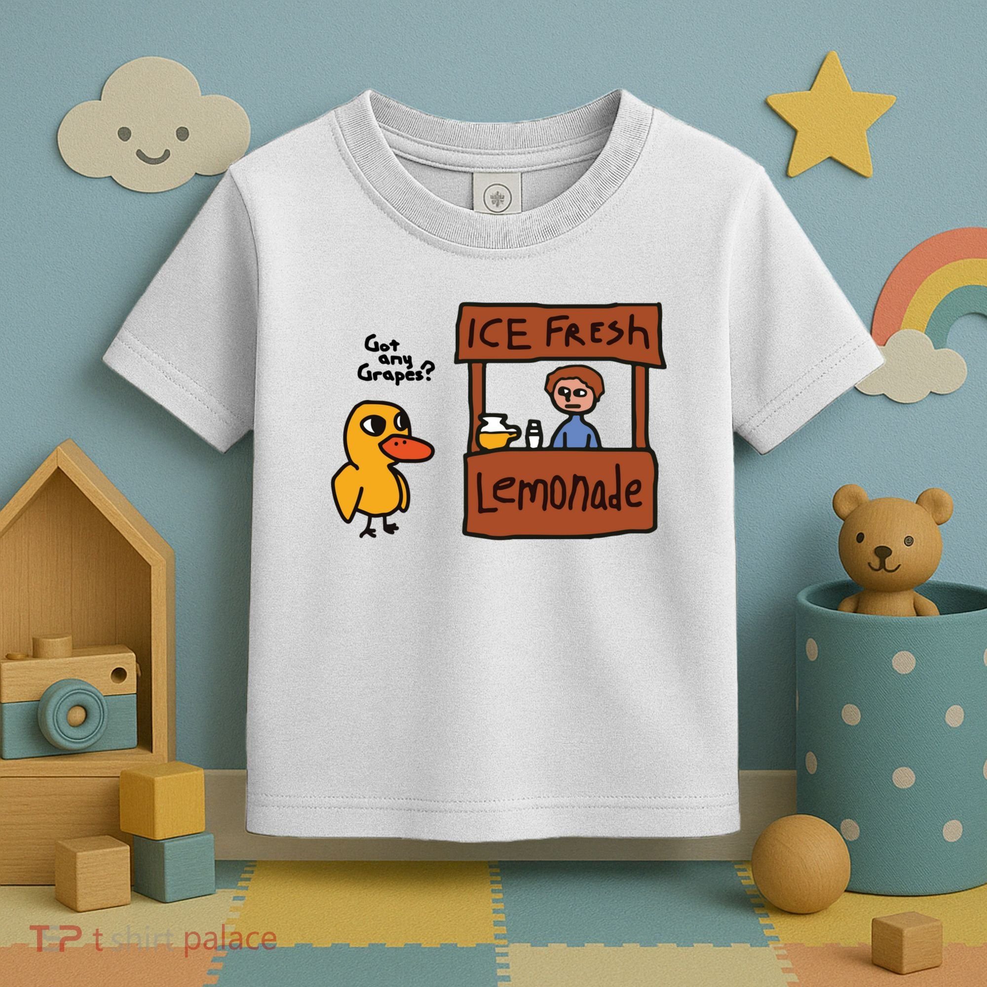 Ice Fresh Lemonade Got Any Grapes Duck Funny Ice Fresh Toddler T-Shirt