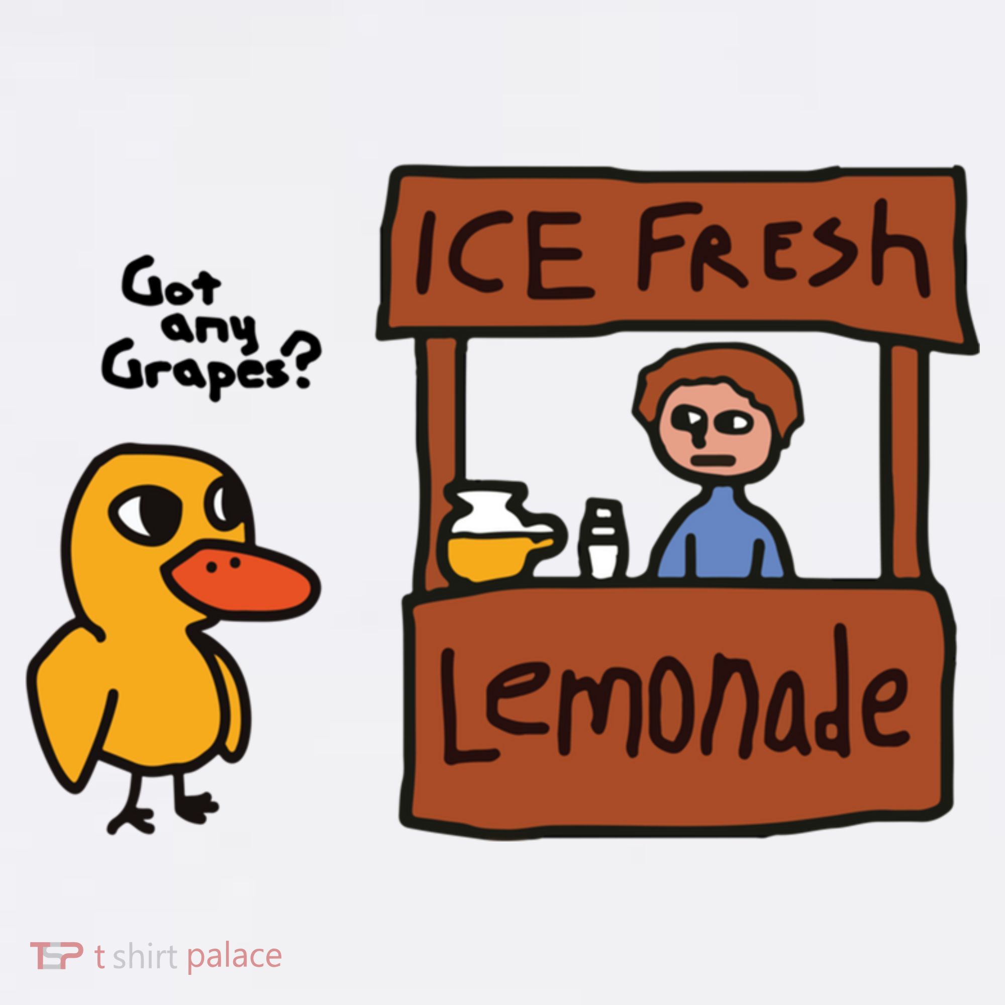 Ice Fresh Lemonade Got Any Grapes Duck Funny Ice Fresh Visor