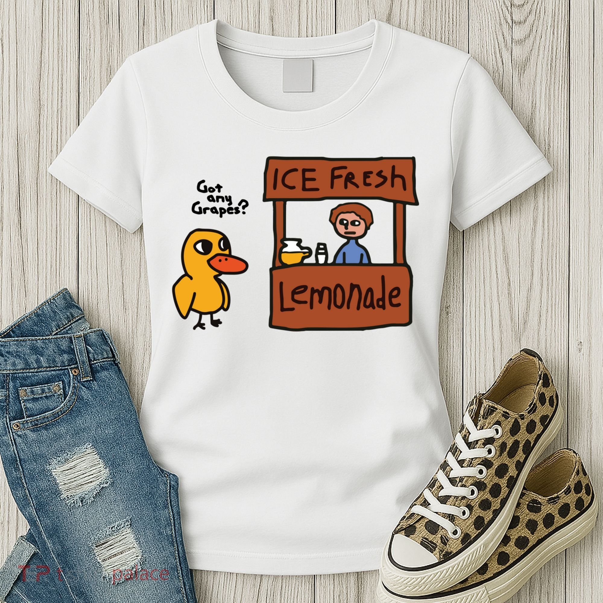 Ice Fresh Lemonade Got Any Grapes Duck Funny Ice Fresh Women's T-Shirt