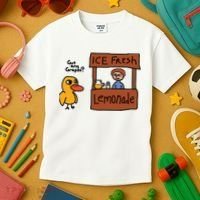 Ice Fresh Lemonade Got Any Grapes Duck Funny Ice Fresh Kids T-Shirt thumb 3