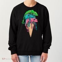 Icecream Frog Lover Food Funny Women's Sweatshirt thumb 0