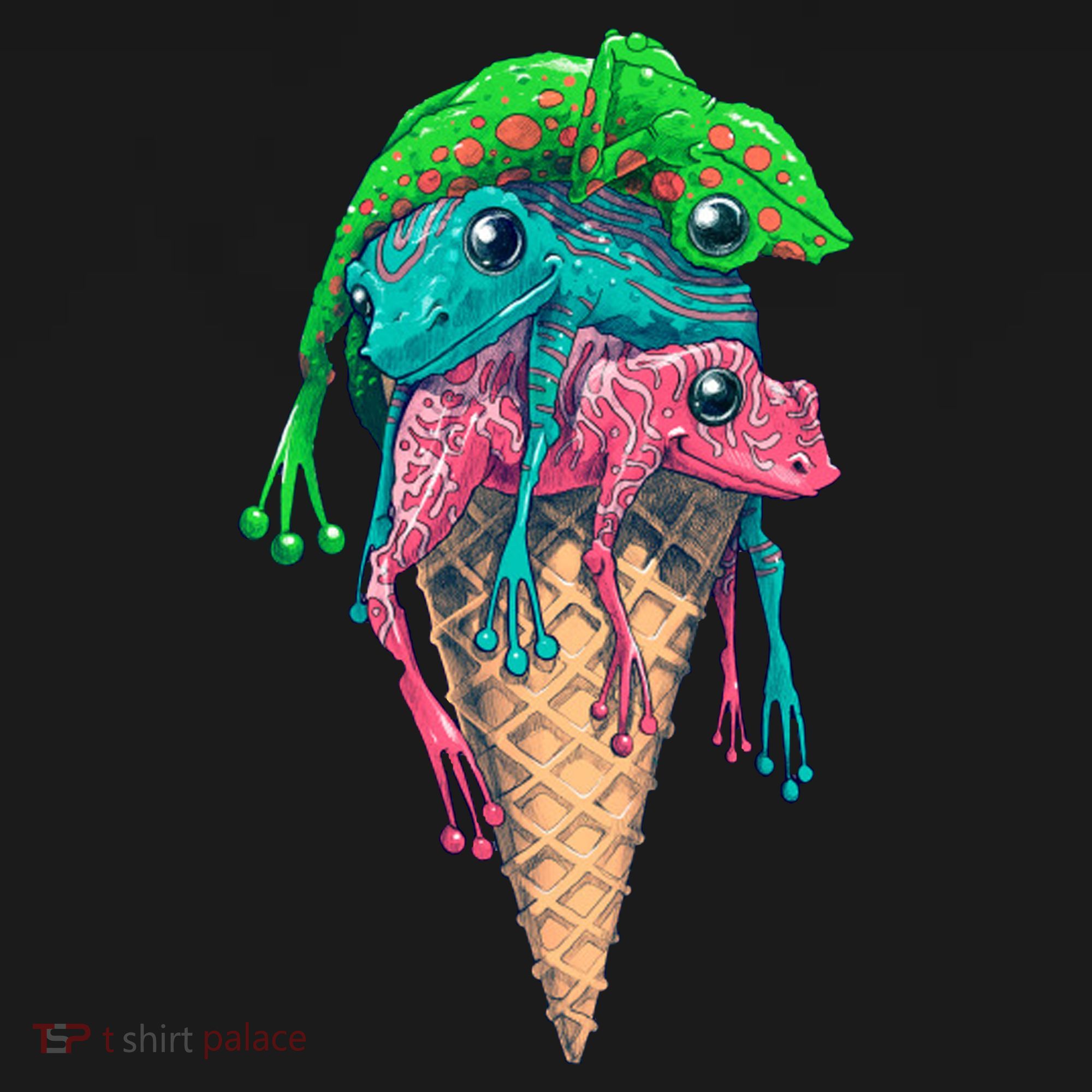 Icecream Frog Lover Food Funny Coaster