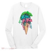 Icecream Frog Lover Food Funny Long Sleeve Shirt thumb 0