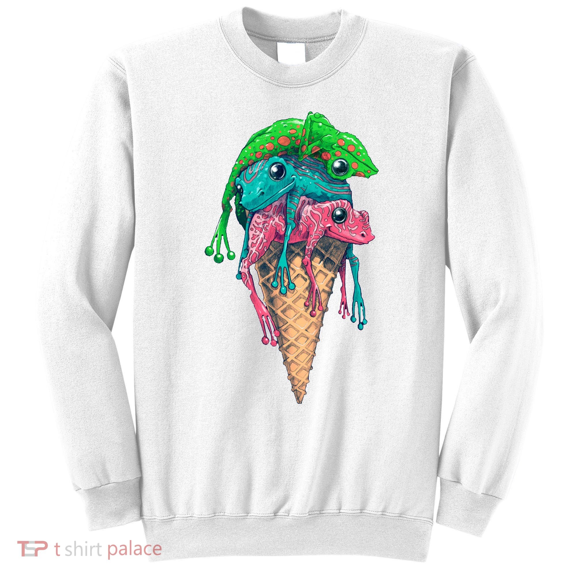Icecream Frog Lover Food Funny Sweatshirt