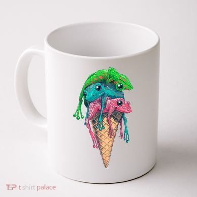 Icecream Frog Lover Food Funny Coffee Mug