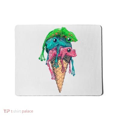 Icecream Frog Lover Food Funny Mousepad