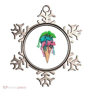 Icecream Frog Lover Food Funny Ornament