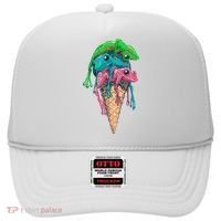 Icecream Frog Lover Food Funny Hat thumb 0