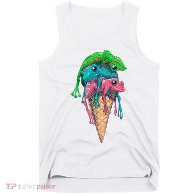 Icecream Frog Lover Food Funny Tank Top