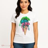 Icecream Frog Lover Food Funny Women's T-Shirt thumb 4