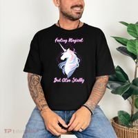 I Feel Magical But Also Stabby Funny Unicorn Gift Comfort Colors T-Shirt thumb 3
