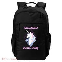 I Feel Magical But Also Stabby Funny Unicorn Gift Backpack thumb 0