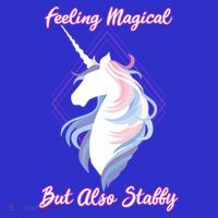 I Feel Magical But Also Stabby Funny Unicorn Gift Baby Bodysuit thumb 2
