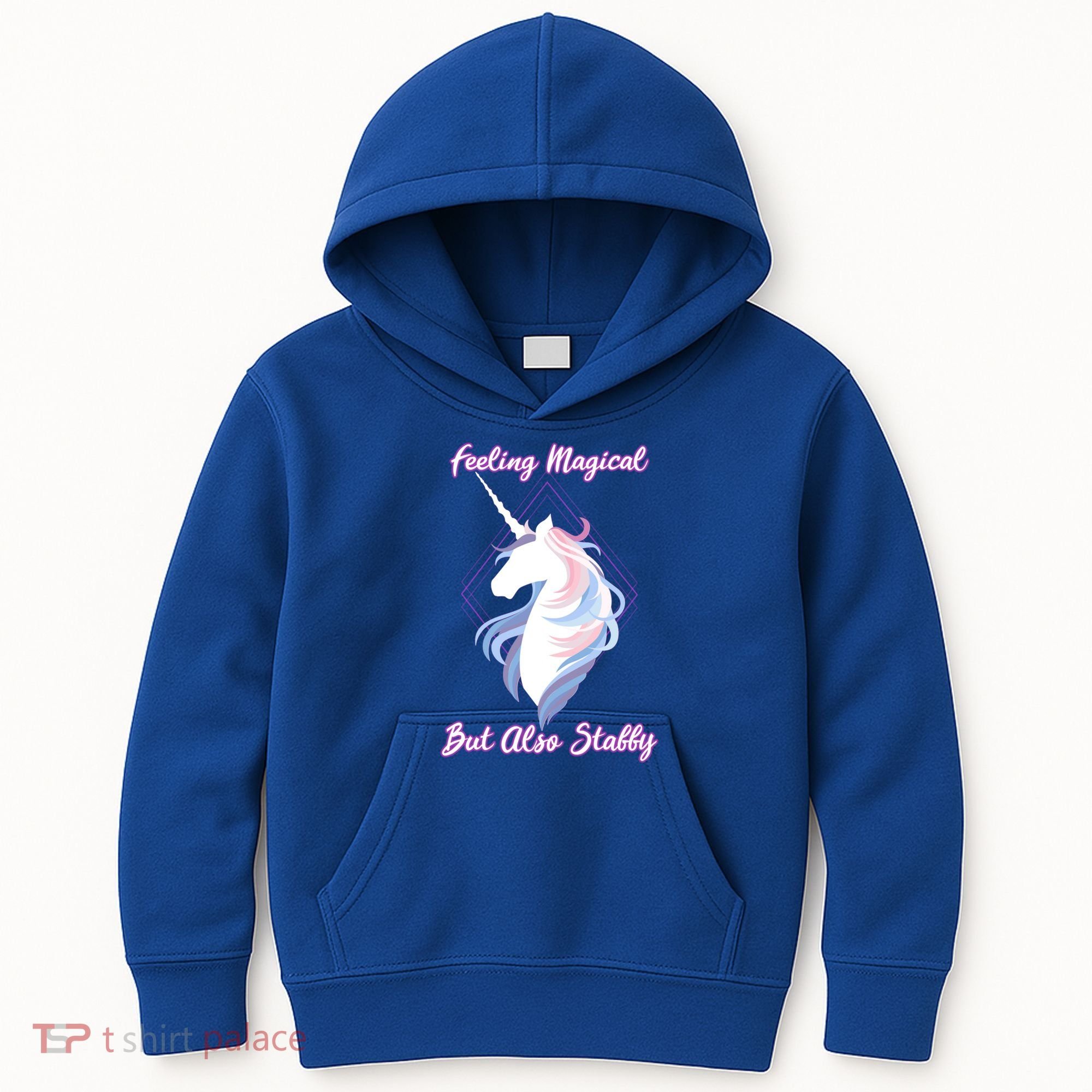I Feel Magical But Also Stabby Funny Unicorn Gift Kids Hoodie
