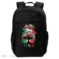 Italy Flag Messy Bun Italian Backpack thumb 0