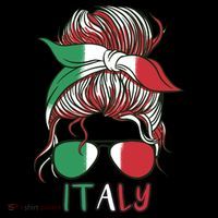 Italy Flag Messy Bun Italian Coaster thumb 2