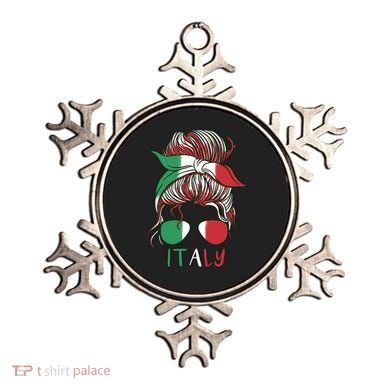 Italy Flag Messy Bun Italian Ornament