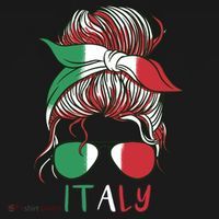 Italy Flag Messy Bun Italian Ornament thumb 1