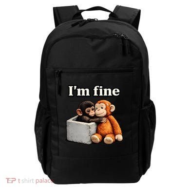 I'm Fine Monkey Punch Funny Backpack
