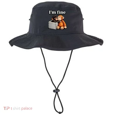I'm Fine Monkey Punch Funny Bucket Hat
