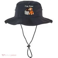 I'm Fine Monkey Punch Funny Bucket Hat thumb 0