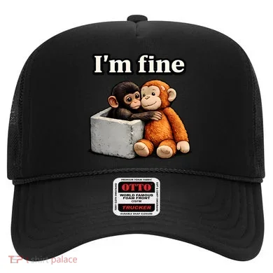 I'm Fine Monkey Punch Funny Hat