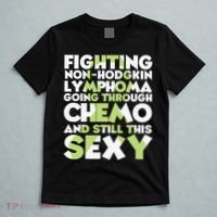 Inspirational Fighting Non-Hodgkin Lymphoma Chemo Patient T-Shirt thumb 5