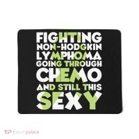 Inspirational Fighting Non-Hodgkin Lymphoma Chemo Patient Mousepad thumb 0