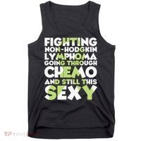 Inspirational Fighting Non-Hodgkin Lymphoma Chemo Patient Tank Top thumb 0